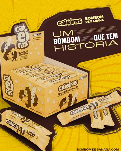 Post da Caieiras com o bombom de banana