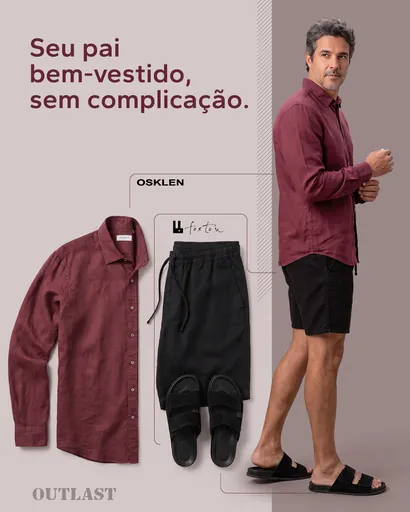 Post da Outlast com look para o Dia dos Pais