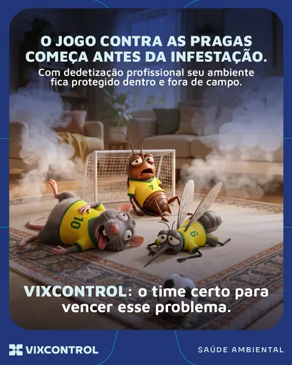Post da Vixcontrol sobre dedetização profissional