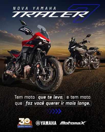 Post da Yamaha MotomaX com a nova Tracer 7