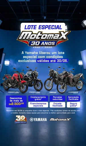 Story da Yamaha MotomaX com o lote especial de 30 anos